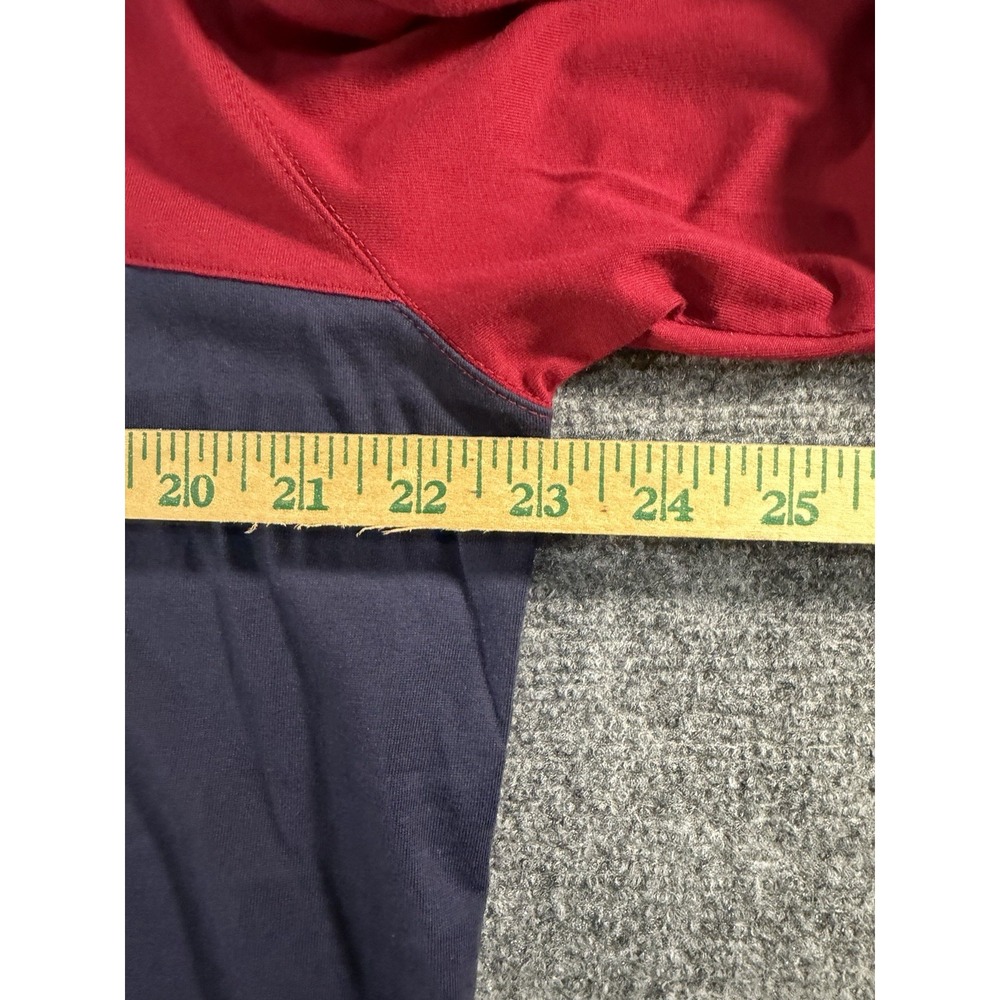 Lacoste Hooded Shirt Striped Long Sleeve Pullover Hoodie Red TH9349 Mens Large - Picture 7 of 14